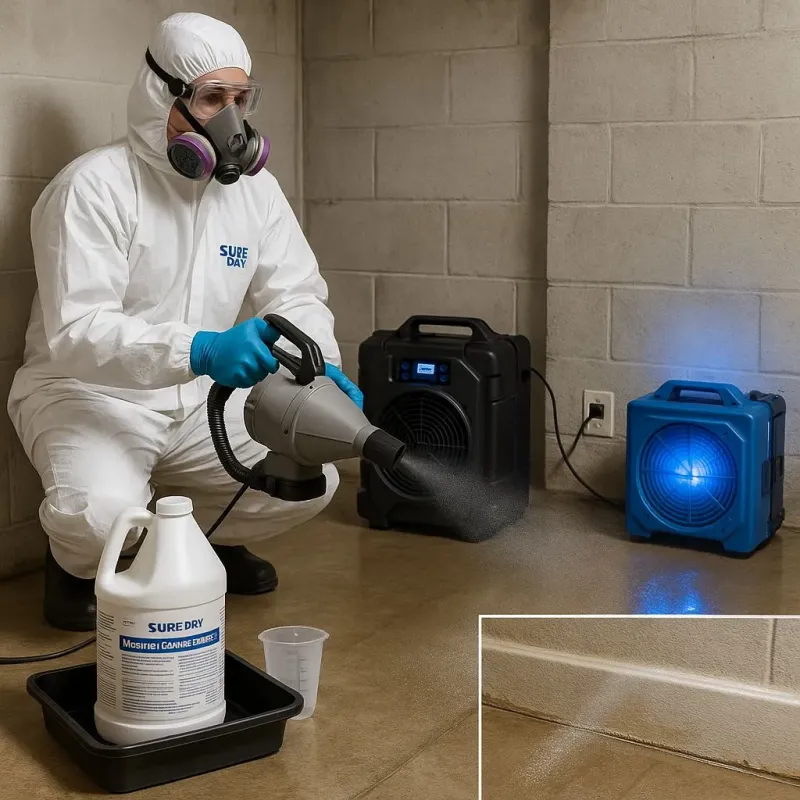 Sanitization and Odor Removal process in Weston Lakes, TX